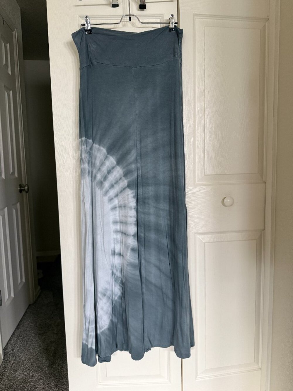 Tie Dye Maxi Skirt/strapless dress
